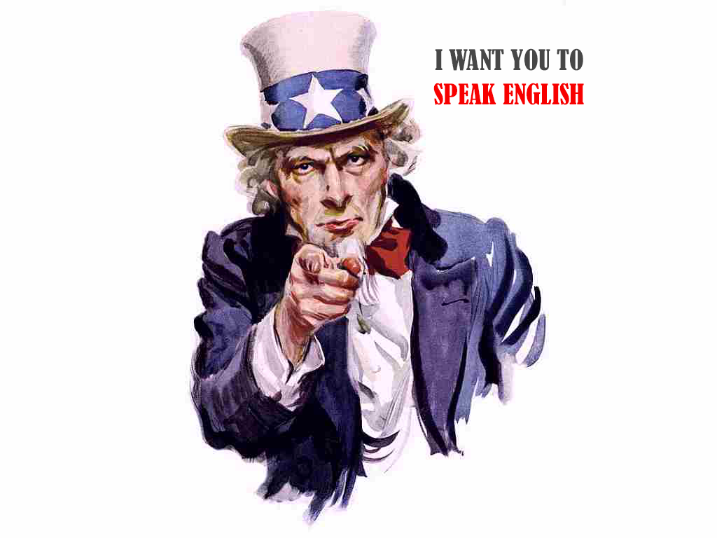 speak english