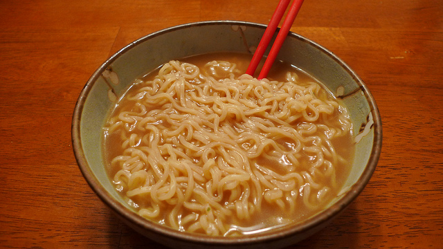 cooked top ramen; Photo by camknows