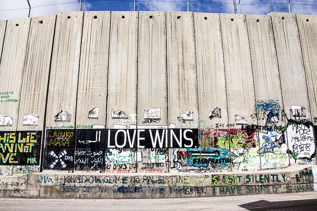 love wins westbank wall