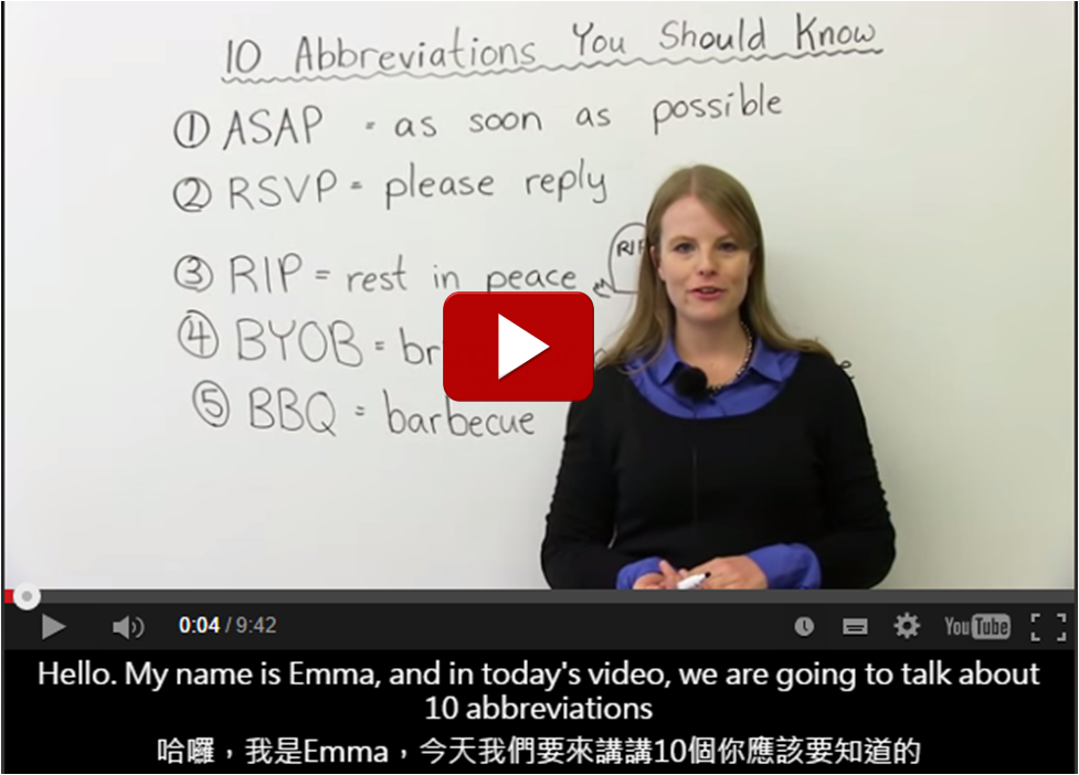 10 abbreviations