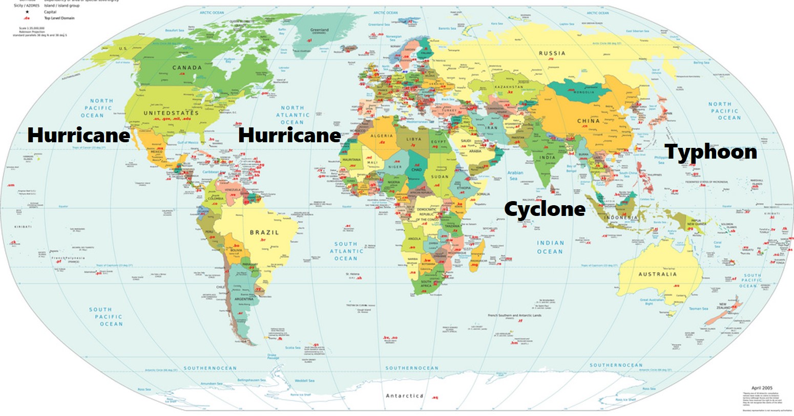 typhoon world map new