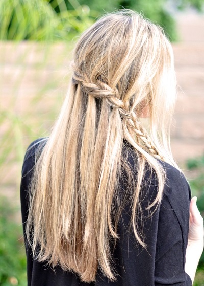 Braid straight hair